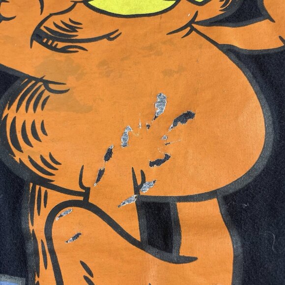 Tommy Jeans X Garfield Collaboration Black T-Shirt Mens XL Retro Cartoon Graphic - Picture 6 of 9